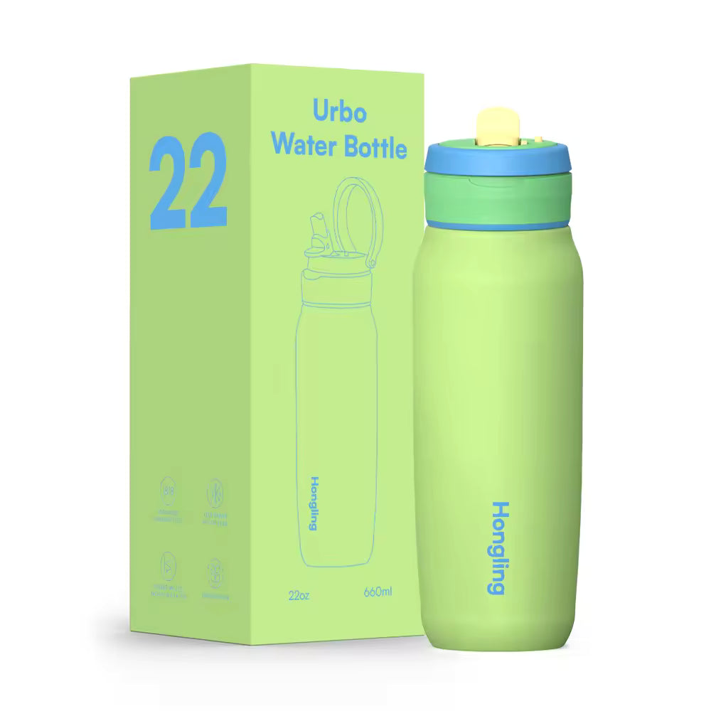 Portable Stainless Steel Vacuum Tumbler with Straw