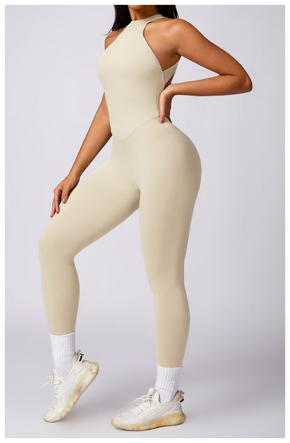 Sexy Backless Workout Jumpsuit