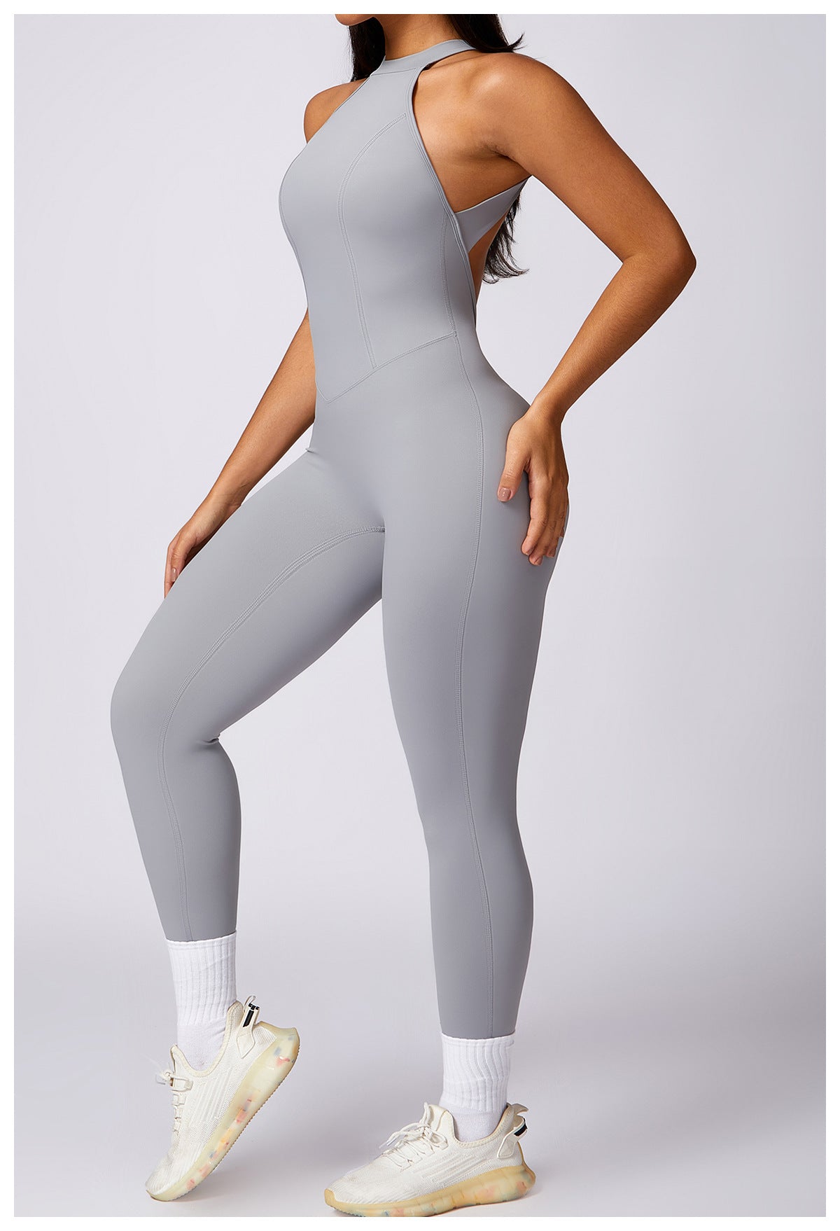 Sexy Backless Workout Jumpsuit