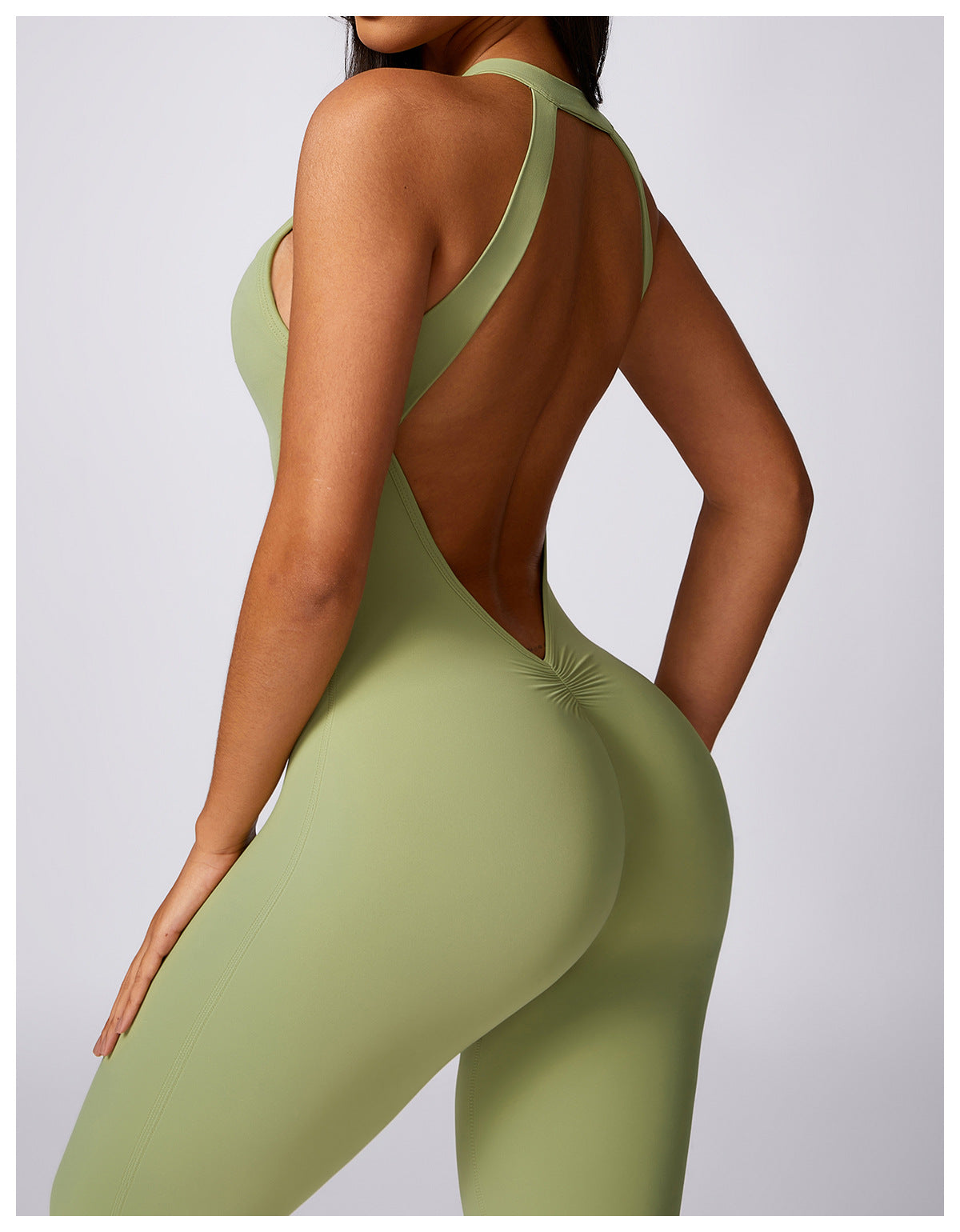 Sexy Backless Workout Jumpsuit