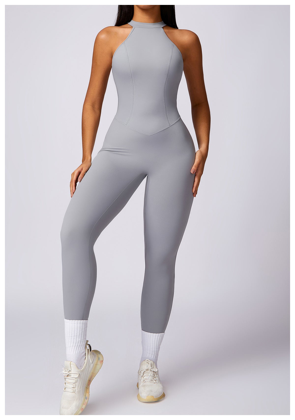 Sexy Backless Workout Jumpsuit
