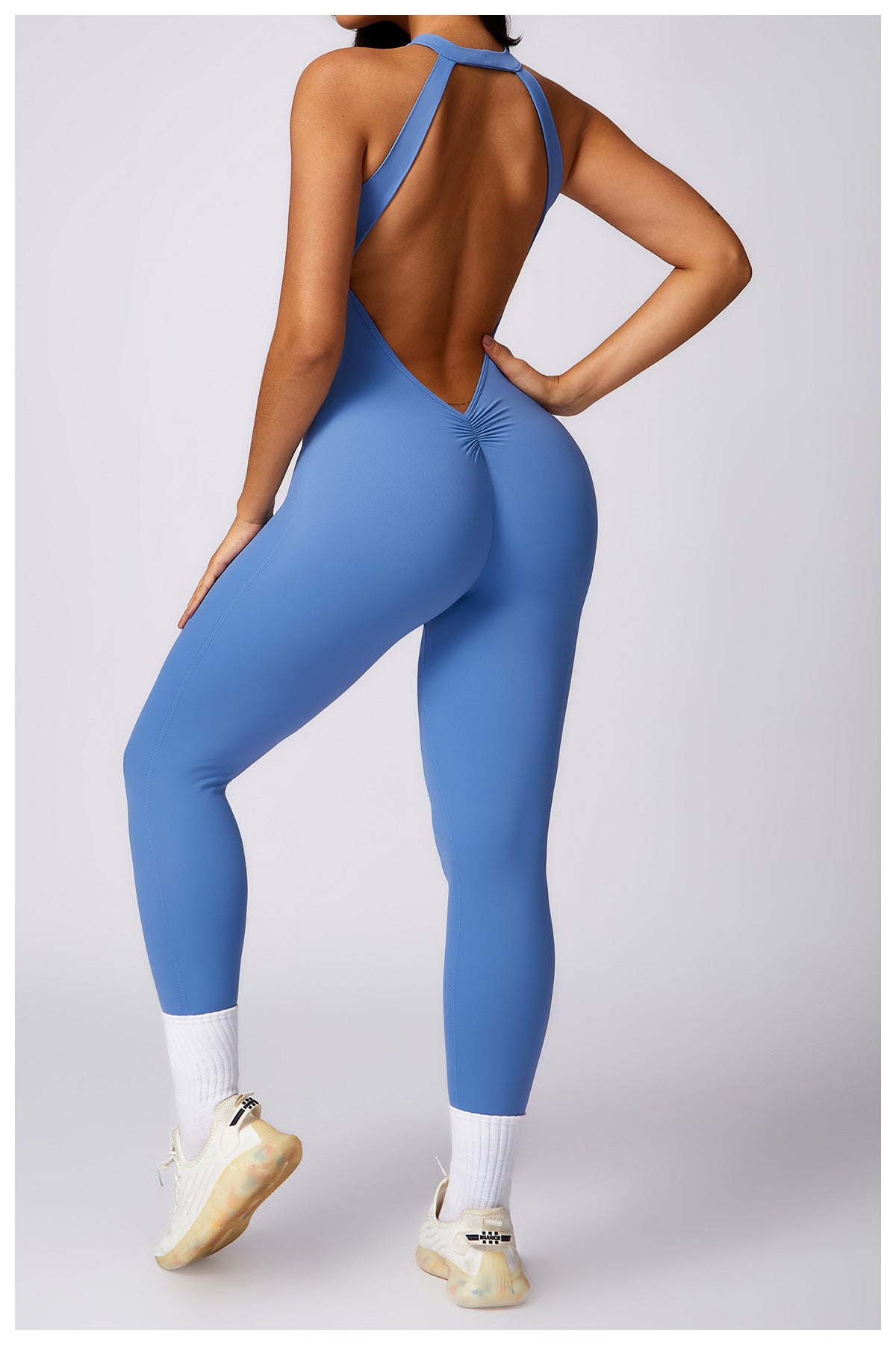 Sexy Backless Workout Jumpsuit
