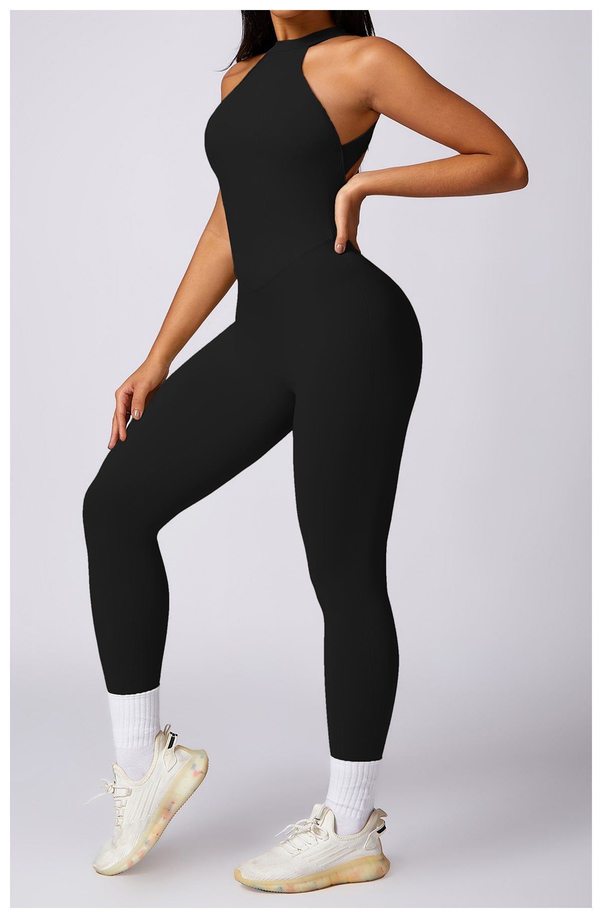Sexy Backless Workout Jumpsuit