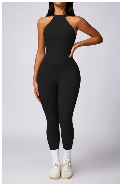 Sexy Backless Workout Jumpsuit