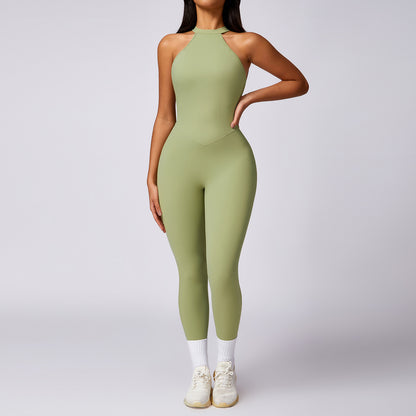 Sexy Backless Workout Jumpsuit