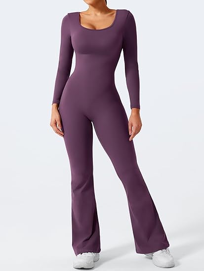 Long Sleeve Backless Wide Leg Jumpsuit