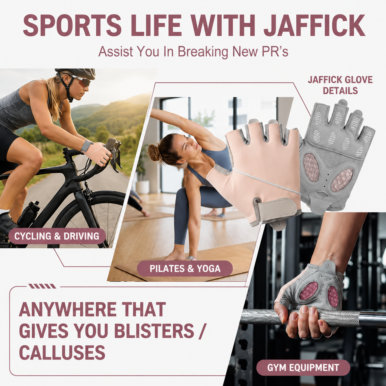 Workout Gloves with Wrist Support