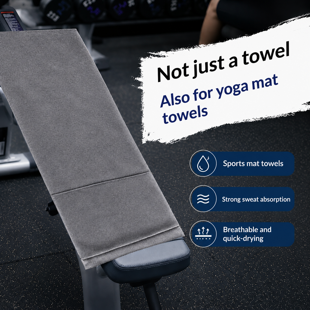 Quick-Dry Sports Towel with Phone Pocket