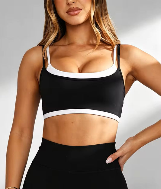 Adjustable Double Strap Sports Bra