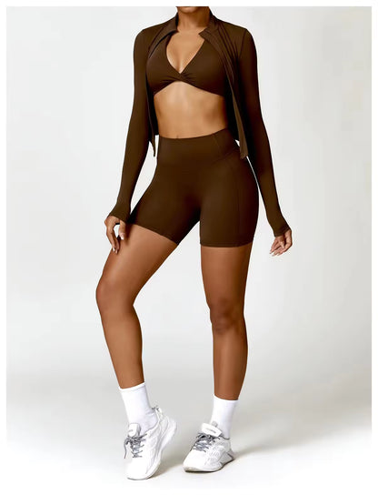 3-Piece Fitness Activewear Set