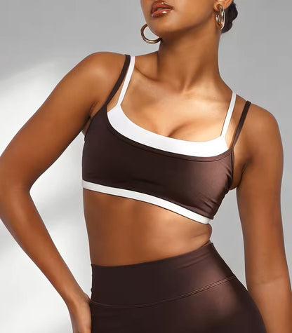 Adjustable Double Strap Sports Bra