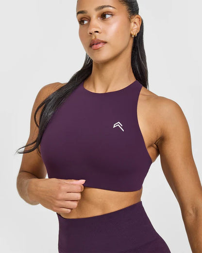 High Neck Sports Bra