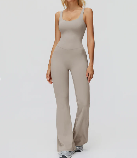 Butterfly Back Yoga Flared Jumpsuit