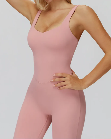 Butterfly Back Yoga Flared Jumpsuit