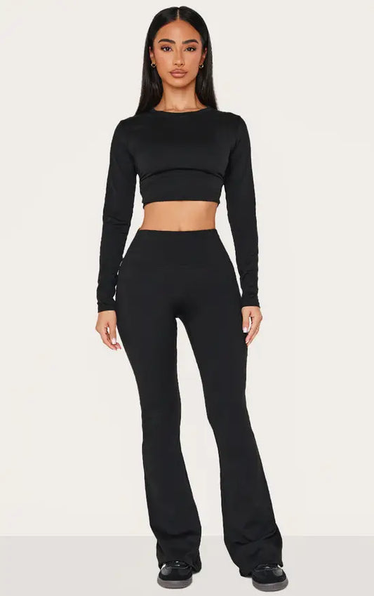 High Waist Flared Yoga Pants
