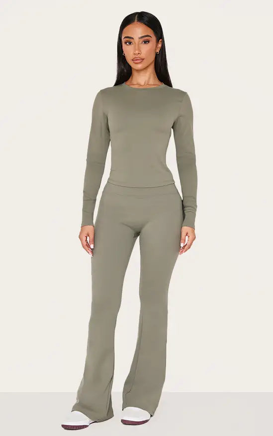 High Waist Flared Yoga Pants