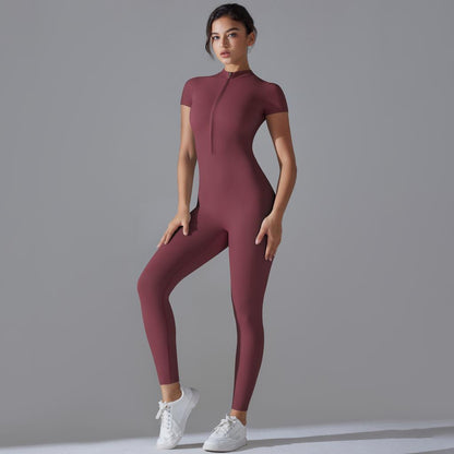 Zipper Yoga Jumpsuit