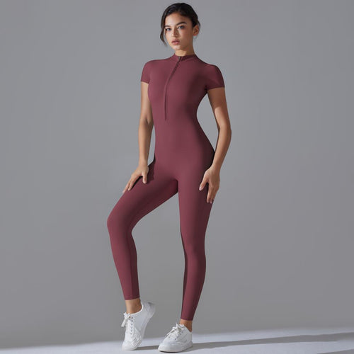 Zipper Yoga Jumpsuit