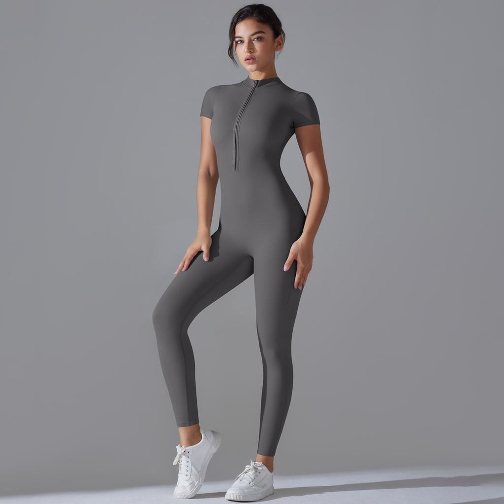 Zipper Yoga Jumpsuit