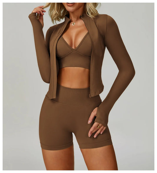 ContourFit Zip-Up 3-Piece Active Set